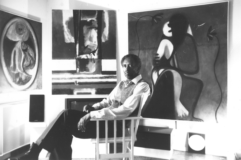 Eugene James Martin in his studio, Washington, DC, 1988